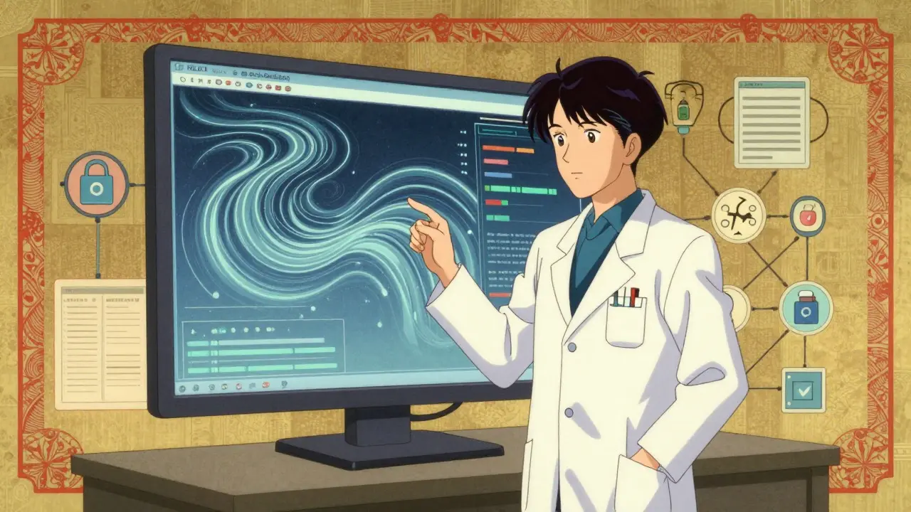KI-gestützte Apothekenplanung im Ukiyo-e-Anime-Look
